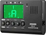 Donner 3 in 1 Metronom Stimmgerät Gitarre Tuner Tongenerator mit LCD Display Elektronisches Metronom für Gitarre, Ukulele, Bass, Violin, Mandoline, Klavier, Trompete, Chromatischer (DMT-01)