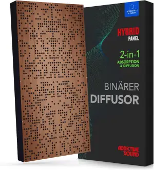 Addictive Sound Binary Diffuser Hybrid Akustikpanel - Holz-Diffusor & Absorber -