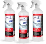 Isopropanol 99,9% Reiniger in Sprühflasche – 3x1 Liter | Hochprozentiger IPA Reinigungsalkohol für Haushalt & Elektronik | Made in Germany (Spray 3x1 Liter)