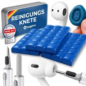tagplus® Reinigungsknete Handy & Kopfhörer inkl. Profi Reinigungs-Tool, Handy Re