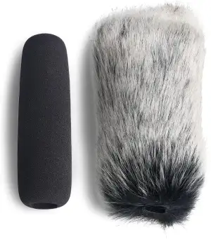 VideoMic Furry Windschutzscheibe und Schaumstoff-Abdeckung – Outdoor/Indoor Mikr