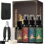 1DFAUL 9-teiliges Gitarrenreinigungs Wartungsset mit Gitarrenreiniger, Politur, Griffbrettöl und Saitenöl, für alle Gitarrentypen, ideal für Anfänger, Spieler und Sammler