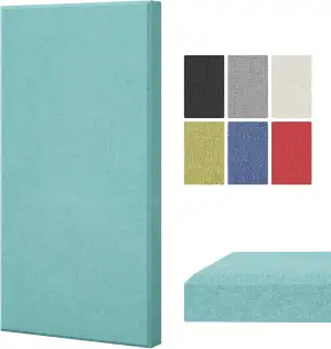 TONOR groß Fiberglas Akustikpaneele, 100x50x4 cm Akustikbild Schallabsorber Wand