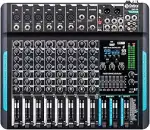 Audio Mixer Professioneller,10 Kanal Stereo Sound Mischpult mit 99 DSP-Reverb/7-Band-Gleichgewich...