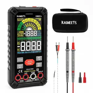 KAIWEETS Multimeter mit 10000 Zählungen, Wiederaufladbares Digitalmultimeter mit