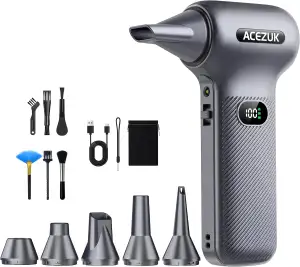 Elektrische Staubgebläse Druckluftspray 350000U/min für PC Reinigungsset,12000ma