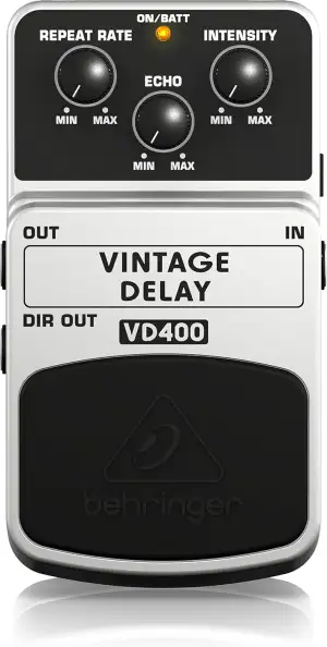 Best Price Square Guitar Pedal, Vintage DELAY VD400 by BEHRINGER