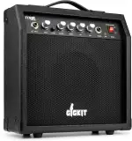 Max Gigkit - Mini Gitarrenverstärker 40 Watt, E Gitarre Verstärker mit Griff und Kopfhöhrer-Anschluss, Audio Line-In, Guitar Amp, Kompakt und Tragbar - Schwarz