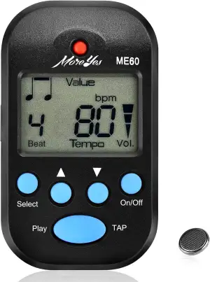 MOREYES Mini Metronom Digital mit Lautsprecher Multifunktional für Saxophon Klav