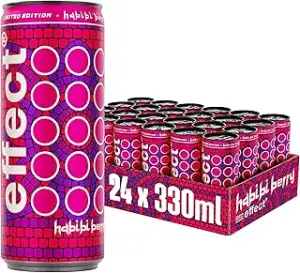 effect HABIBI BERRY Energy Drink – Tray mit 24 x 330 ml Energy Dosen Einweg, Kof