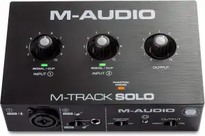 M-AUDIO M-Track Solo - USB Audio Interface für Aufnahmen, Streaming und Podcasti